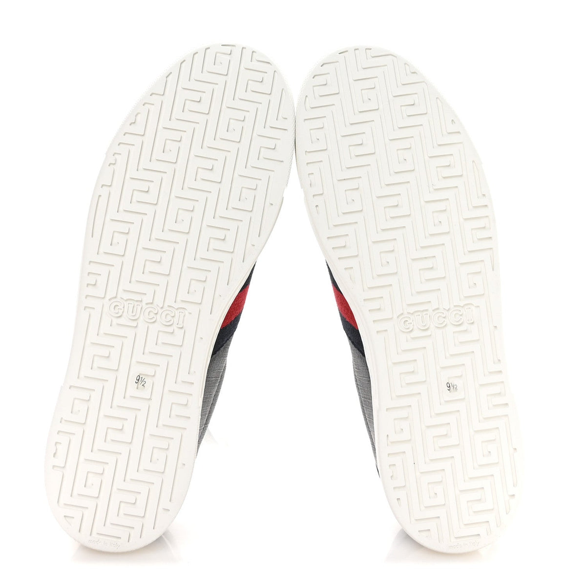 Gucci GG Supreme Canvas Monogram Men's New Ace Sneakers 9.5 Dark Blue