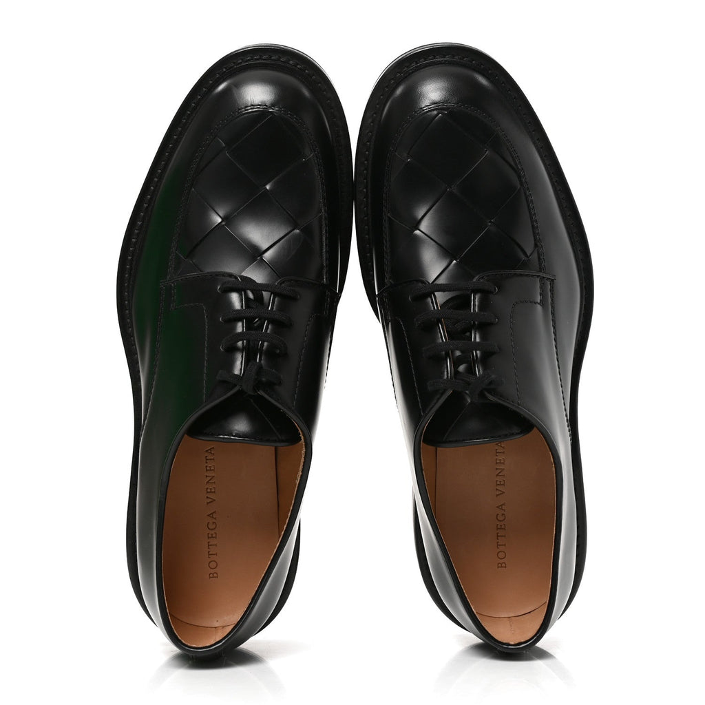 Bottega Veneta Nappa Intrecciato Men's Lagoon Shoes 43.5 Black