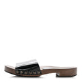 Miu Miu Patent Women's Logo Slide Clogs 36 Black