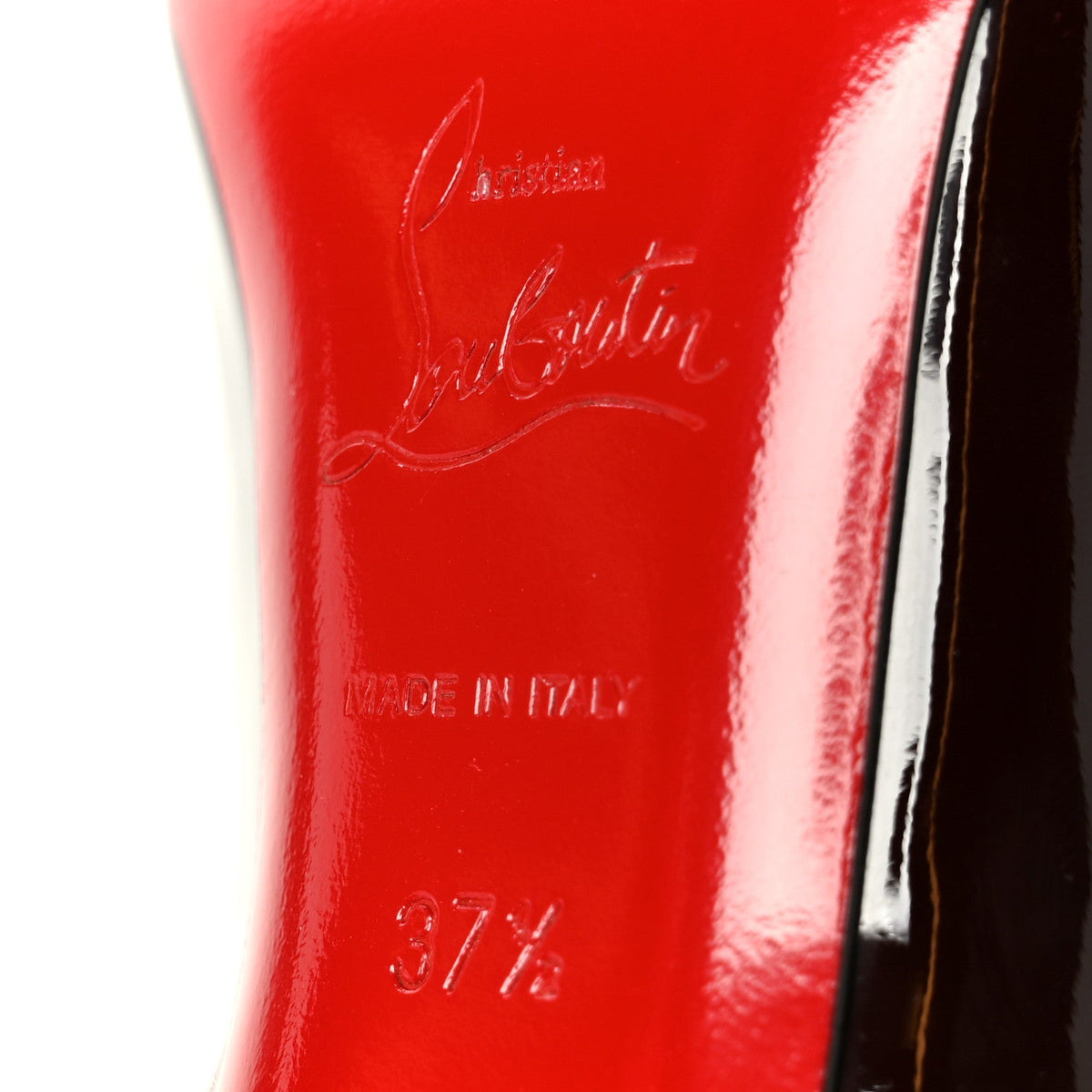 Christian Louboutin Patent Particule 100 Women's Pumps Plum