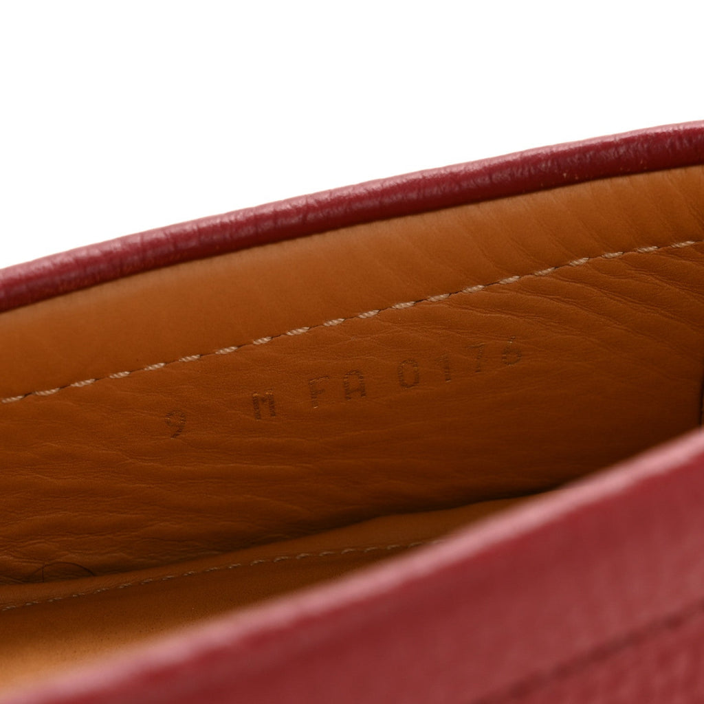 Louis Vuitton Calfskin Men's Monte Carlo Moccasin Loafers 9 Red