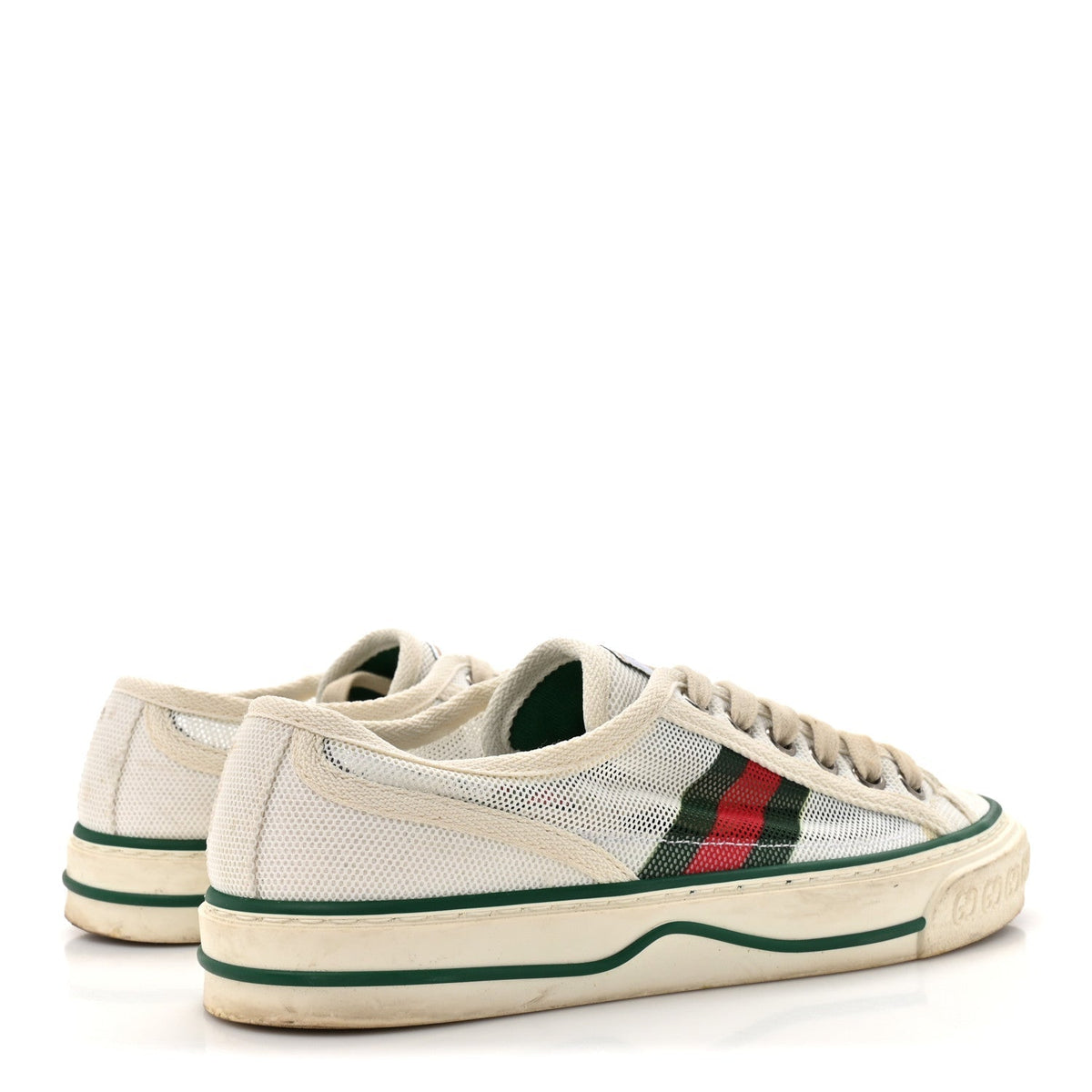 Gucci Mesh Women's Tennis 1977 Sneakers 35.5 Mystic White