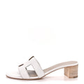 Calfskin Oasis Sandals White