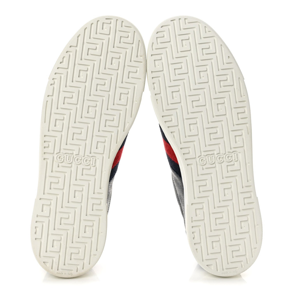 Gucci Monogram Canvas Men's Web New Ace Sneakers 8 Dark Blue