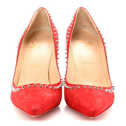 Christian Louboutin Suede Women's Anjalina 85 Pumps 35.5 Loubi