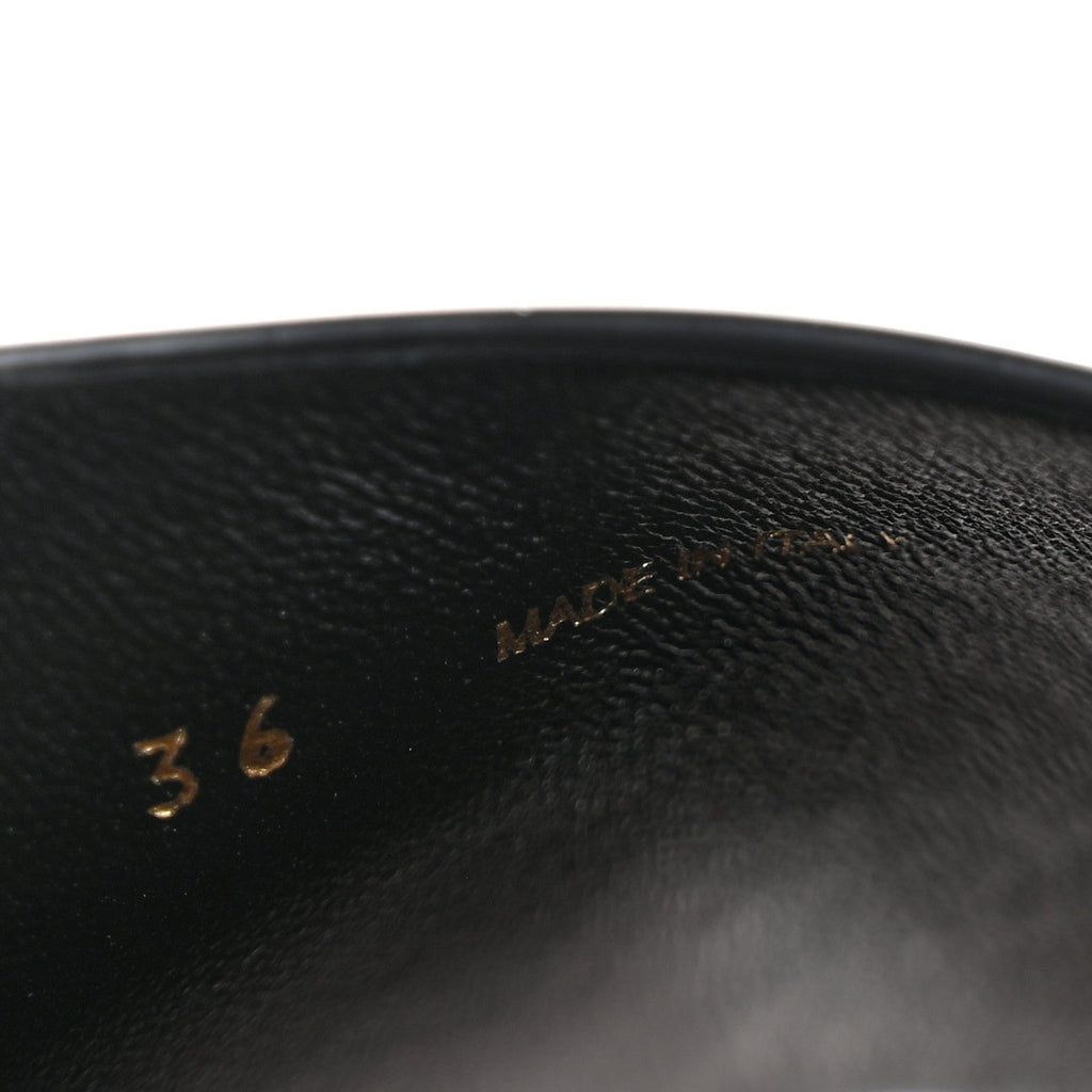 Miu Miu Patent Women's Logo Slide Clogs 36 Black