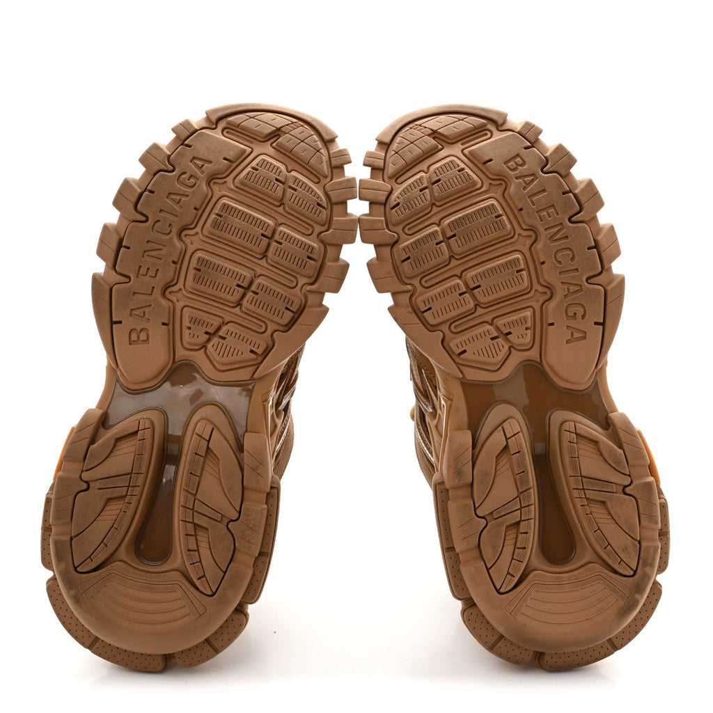 Balenciaga Rubber Mesh Women's Track.2 Open Sneakers 40 Light Brown