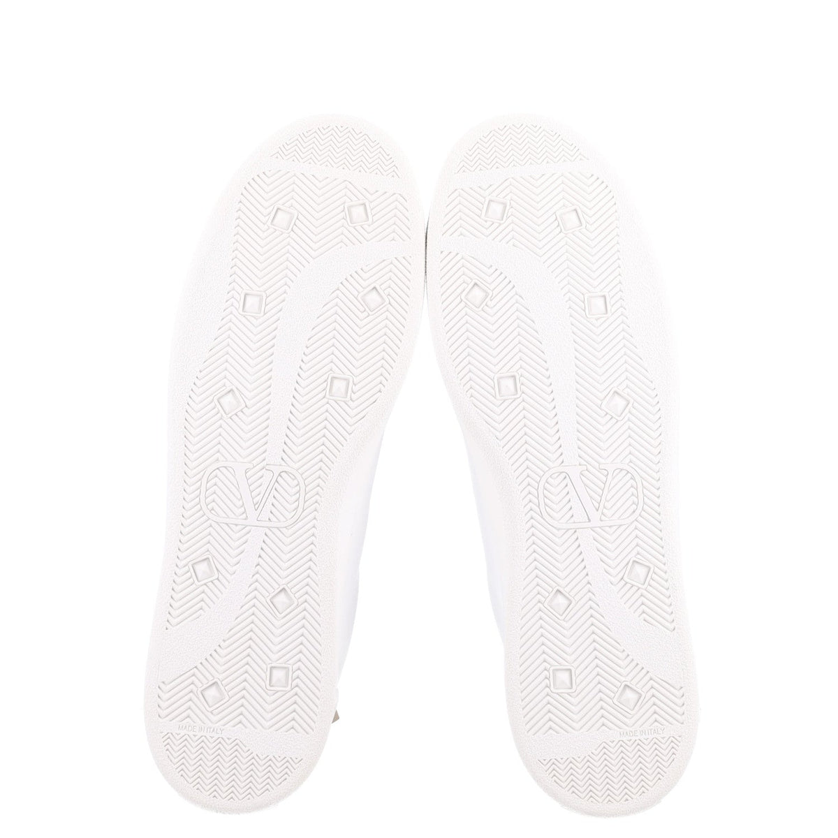 Valentino Garavani Calfskin Men's Backnet Sneakers 46 White