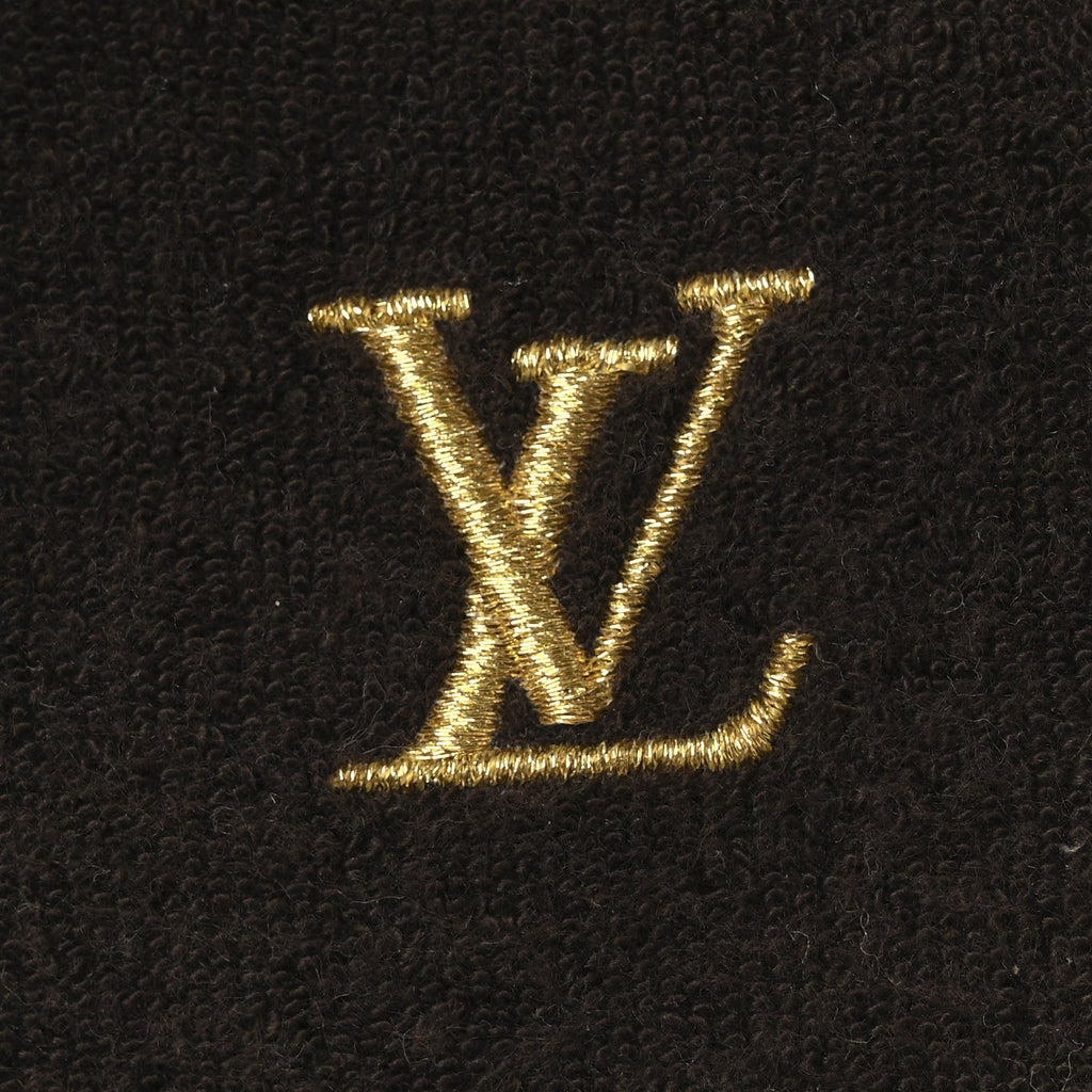 Louis Vuitton Damier Ebene Men's Palace Slippers 8 Mocha