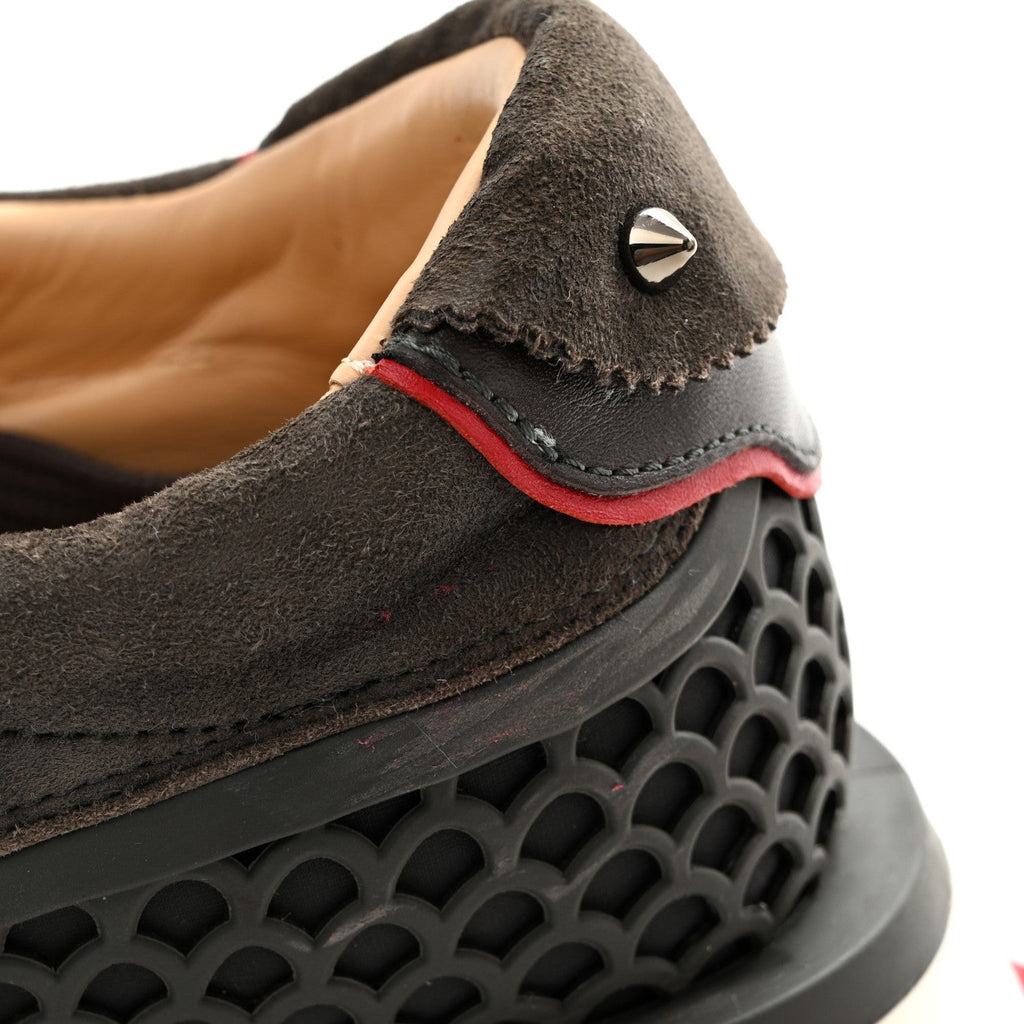 Christian Louboutin Suede Calfskin Men's Loubishark Sneakers 42.5 Ombre