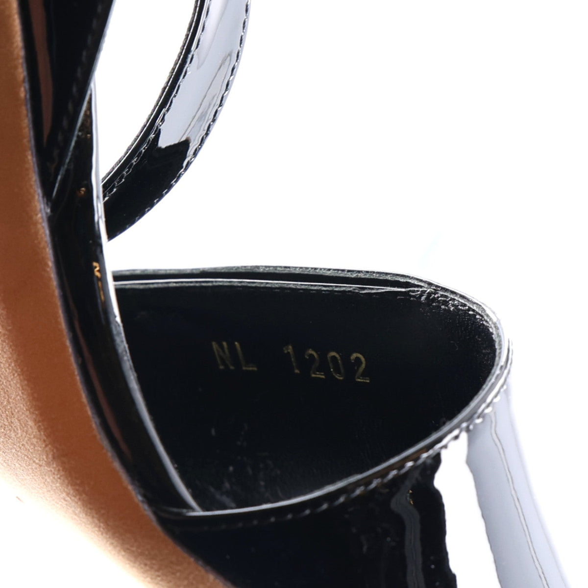 Louis Vuitton Patent Calfskin Women's Shake Sandals 36 Black
