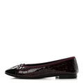 Chanel Embossed Cap Toe CC Ballerina Women's Shoes