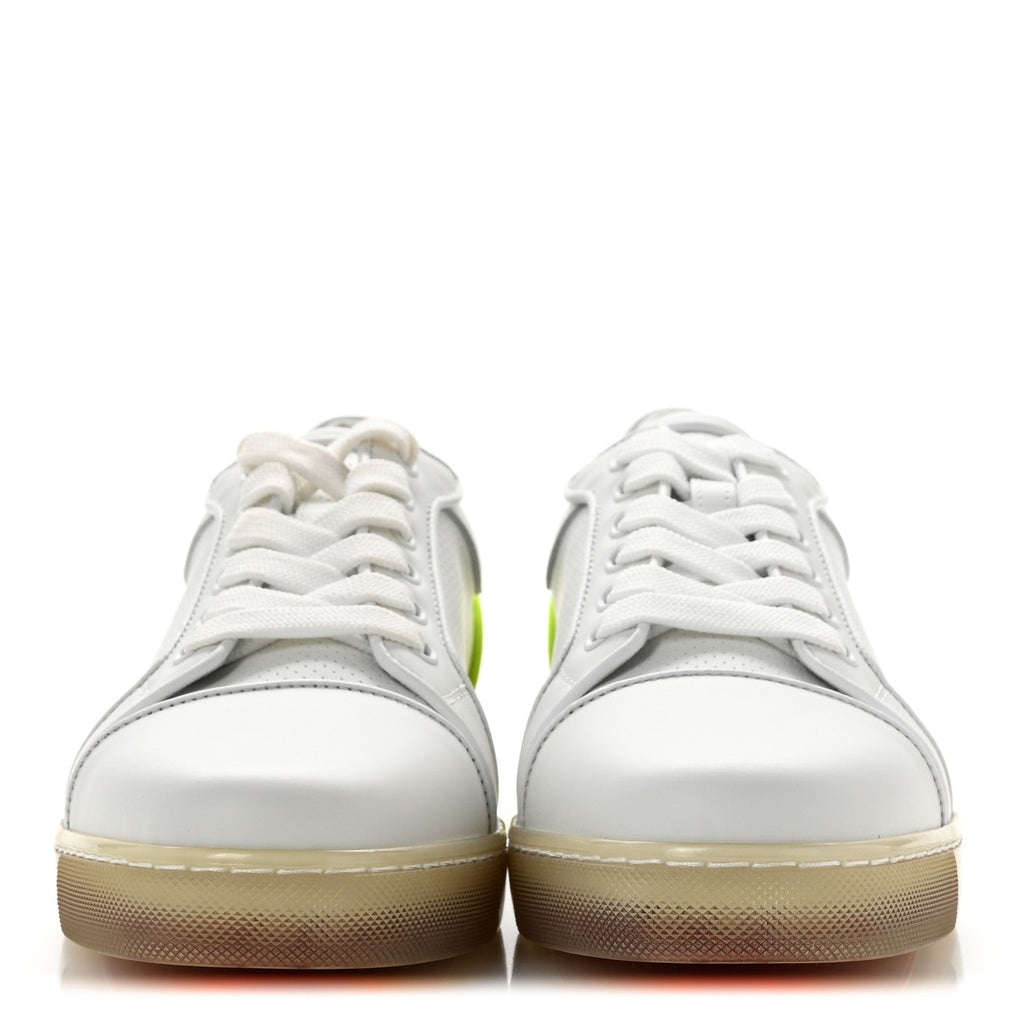Christian Louboutin Calfskin Women's Fun Vieira Orlato Sneakers 39 Bianco