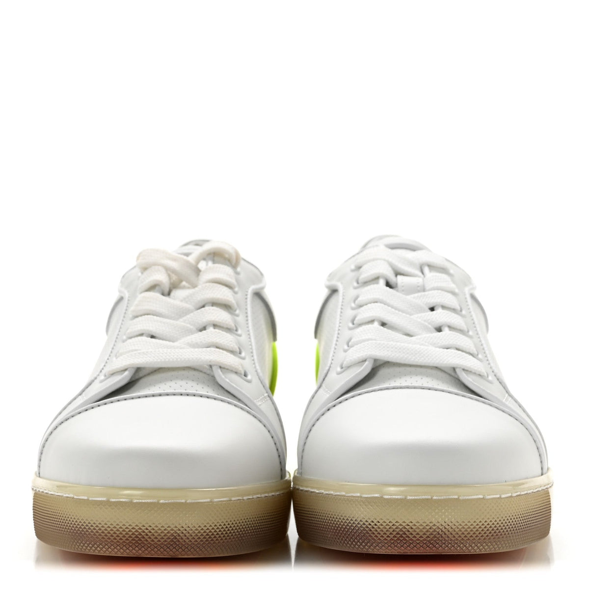 Christian Louboutin Calfskin Women's Fun Vieira Orlato Sneakers 39 Bianco