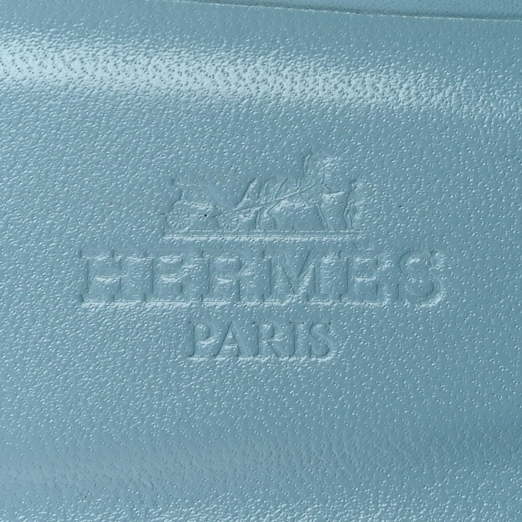 Hermes Box Calfskin Women's Oran Sandals 36 Light Bleu