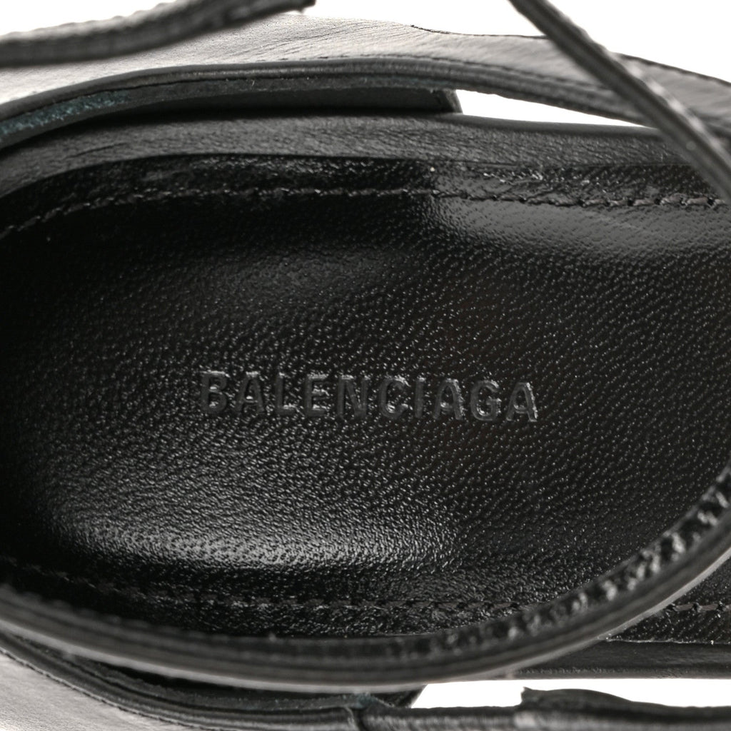 Balenciaga Calfskin Honey 90mm Women's Sandals 36 Black