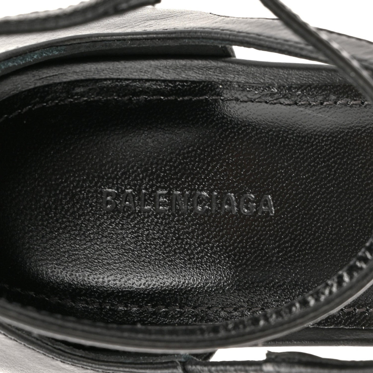 Balenciaga Calfskin Honey 90mm Women's Sandals 36 Black