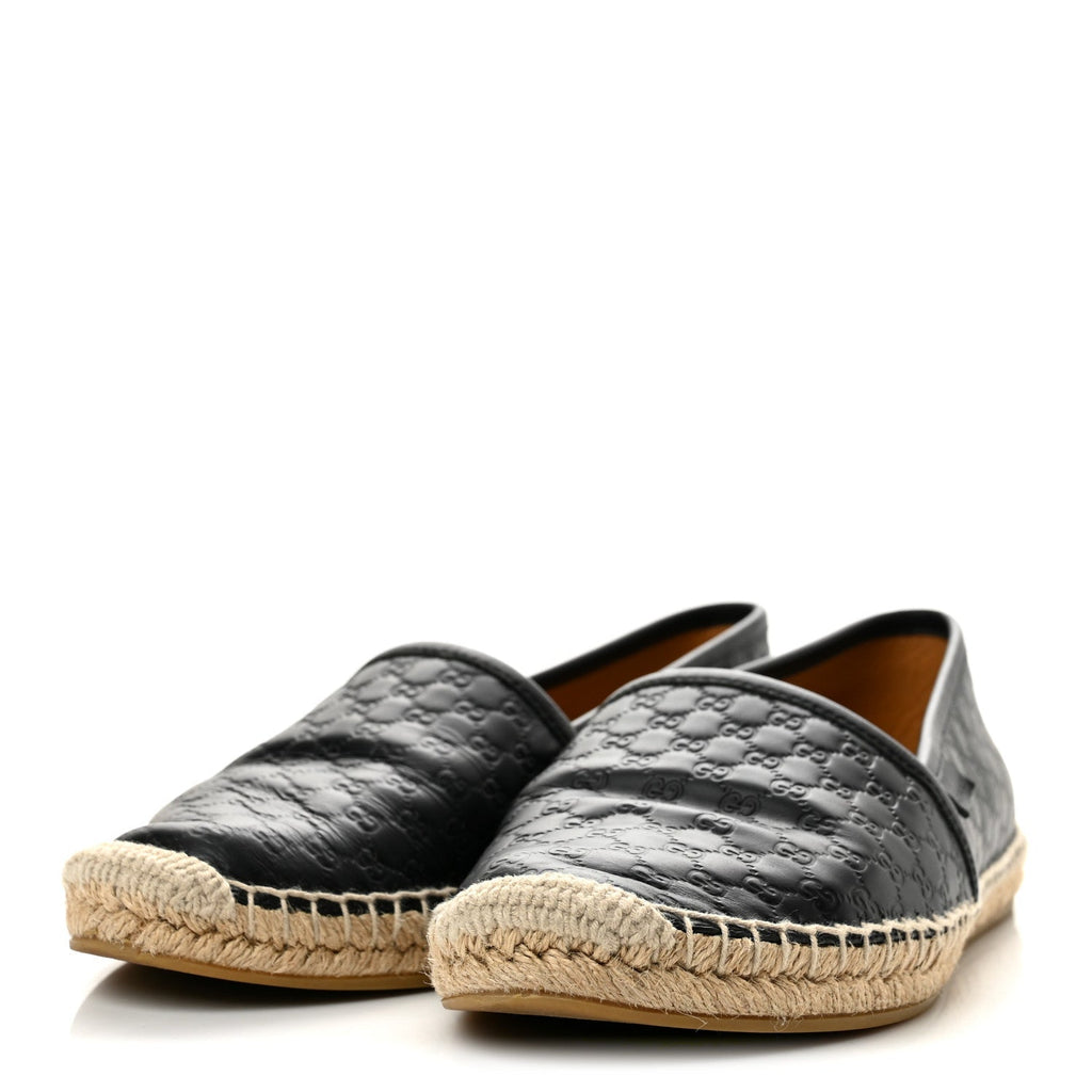 Gucci Microguccissima Signature Women's Espadrilles 38 Black