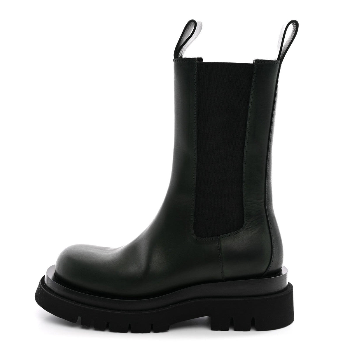 Bottega Veneta Calfskin Women's The Lug Chelsea 55mm Boots 36 Bottle Green