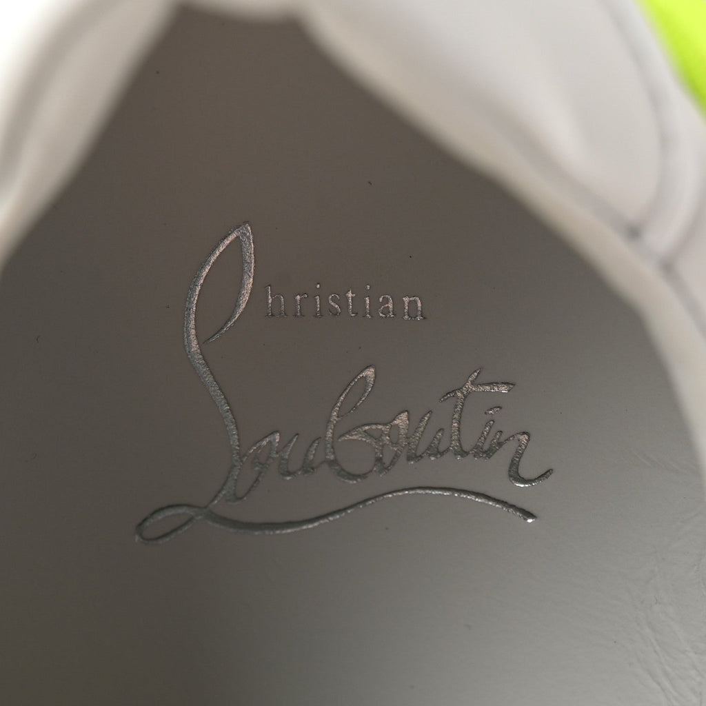Christian Louboutin Calfskin Women's Fun Vieira Orlato Sneakers 39 Bianco