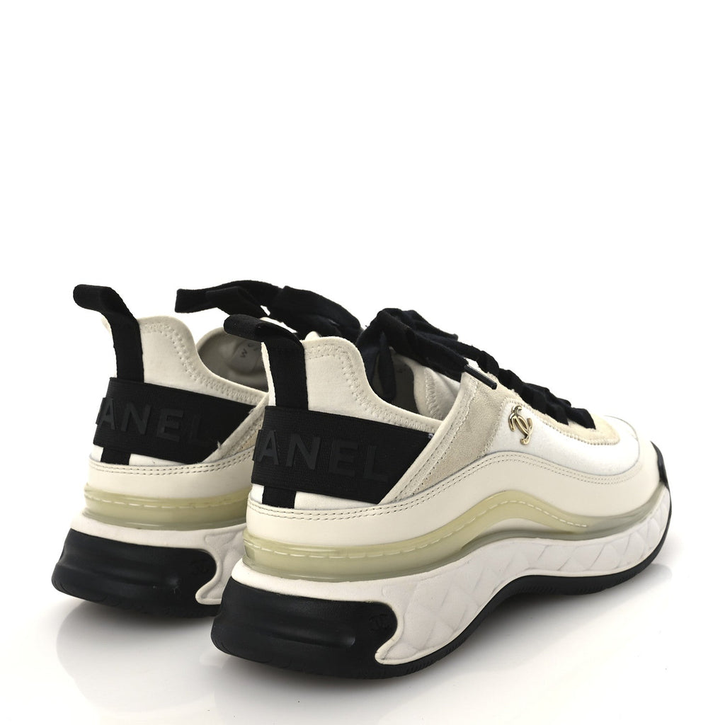Chanel Velvet Calfskin Mixed Fibers CC Women's Sneakers