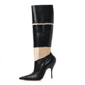 X Maison Margiela Nappa Xrismarteen Knee High Boots Black