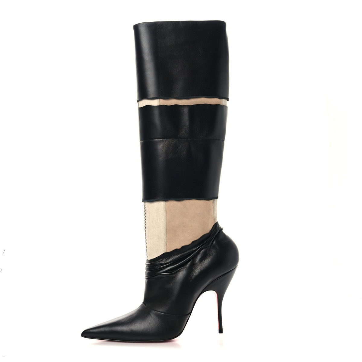 X Maison Margiela Nappa Xrismarteen Knee High Boots Black