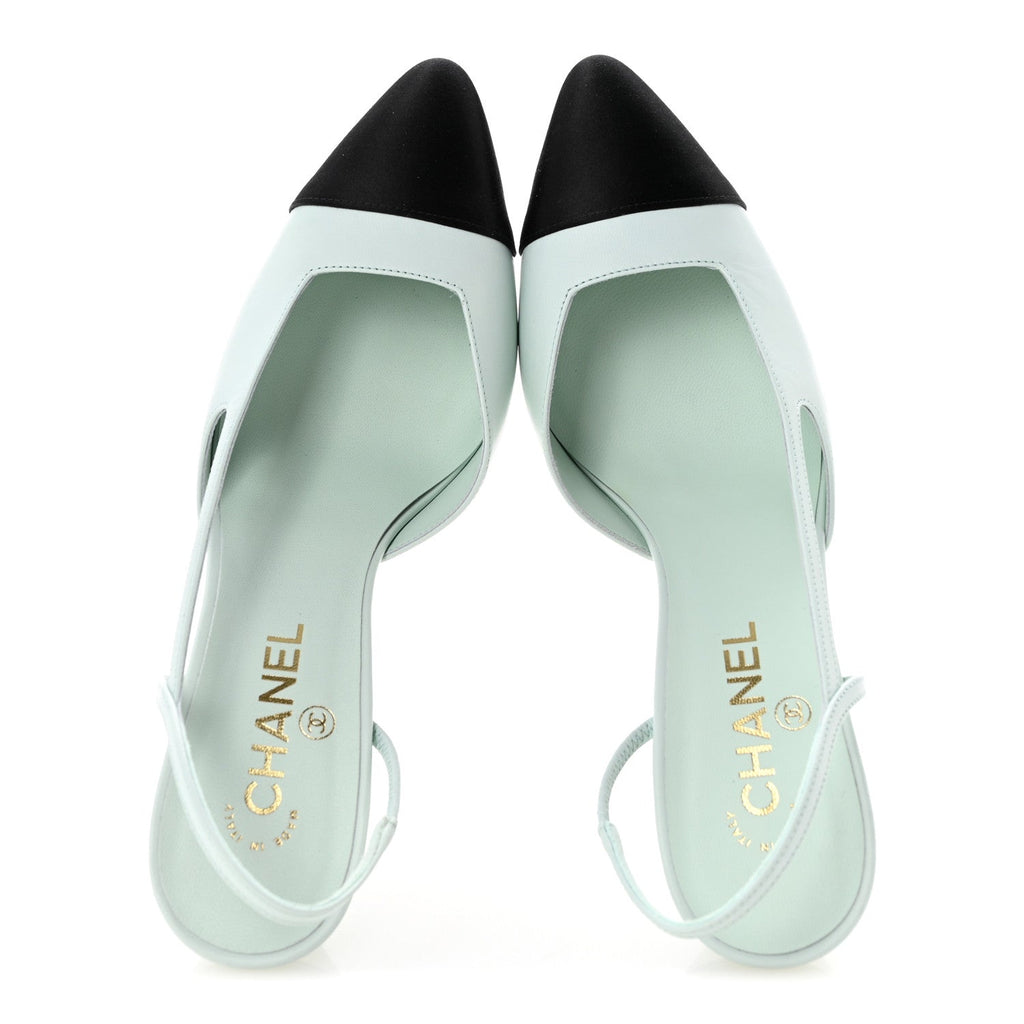 Chanel Cap Toe Slingback Women's Shoes