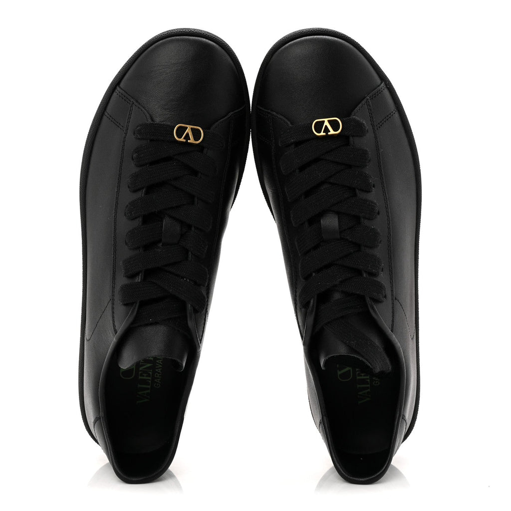 Valentino Garavani Calfskin Men's Royco Sneakers 40 Black