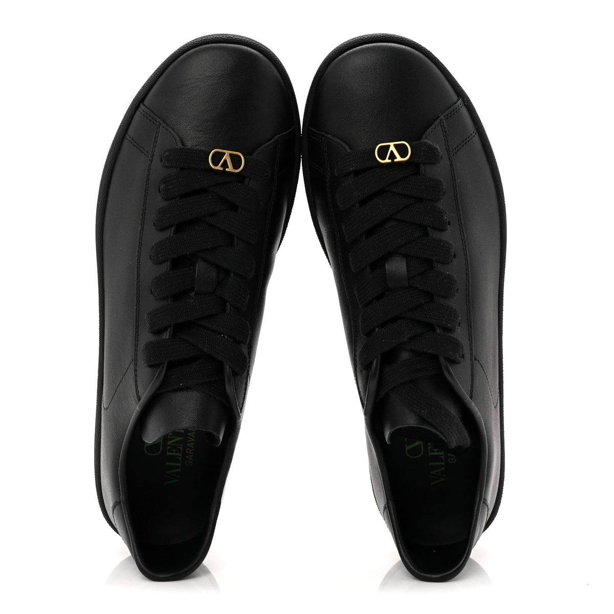 Valentino Garavani Calfskin Men's Royco Sneakers 40 Black