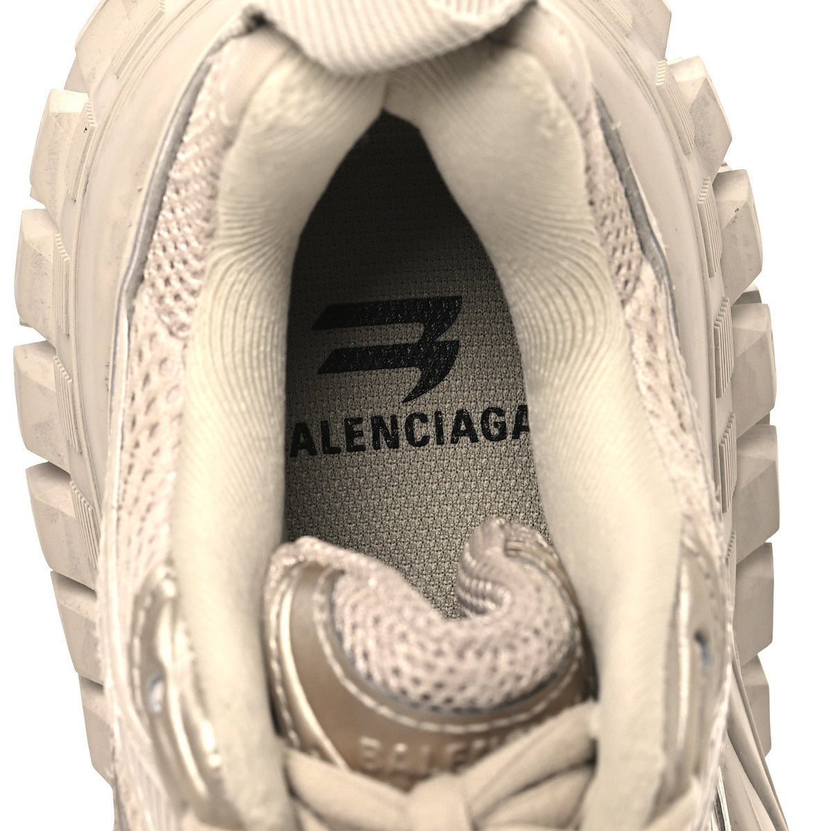 Balenciaga Rubber Mesh Men's Defender Sneakers 36 Beige