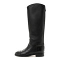 Calfskin Cap Toe CC Riding Boots Black