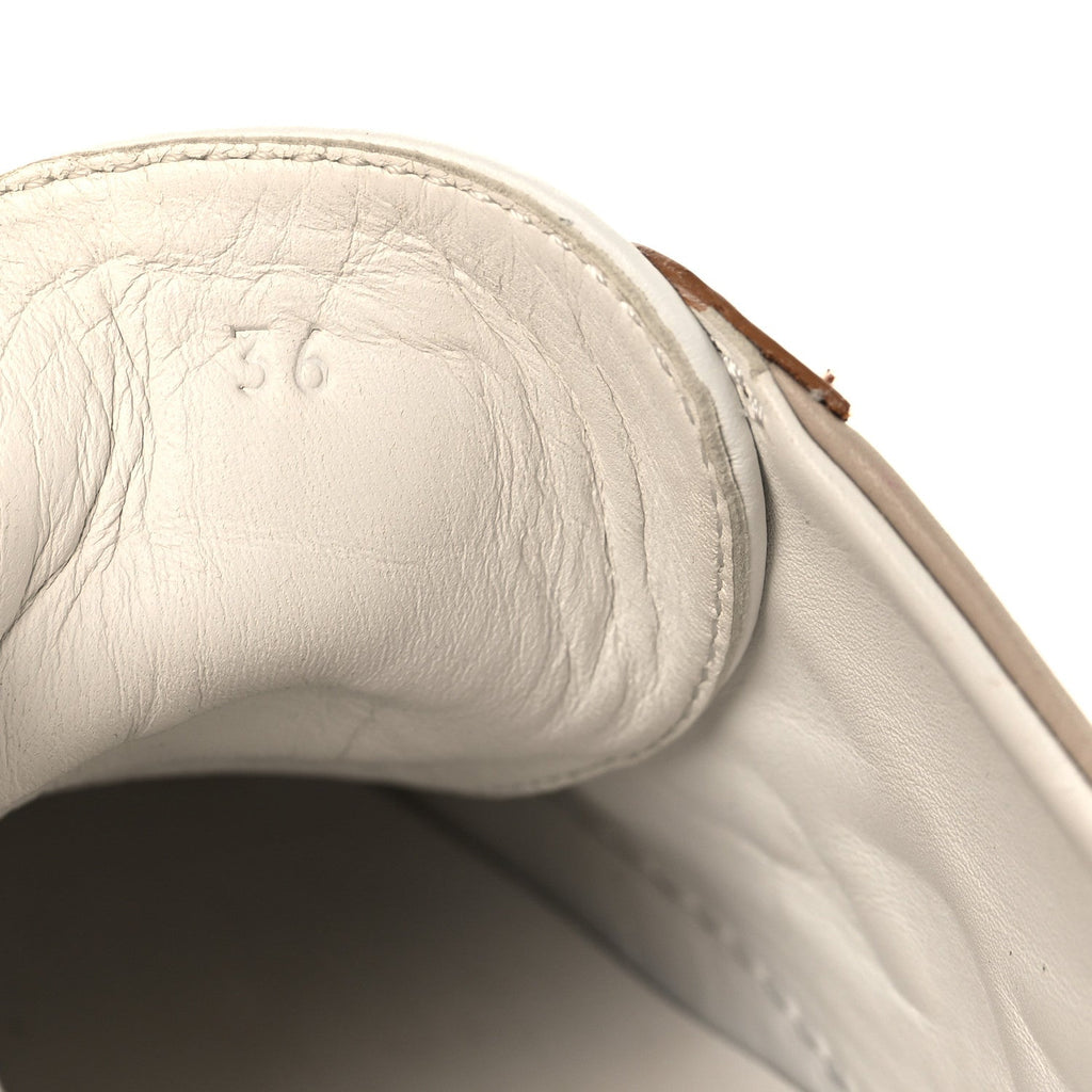 Hermès Calfskin Women's Deep Sneakers 36 Multicolor White Gold