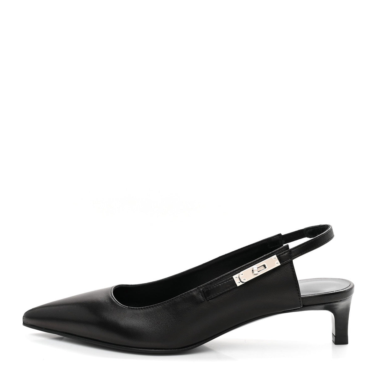 Hermes Nappa Women's Lover 40 Pumps 35.5 Black