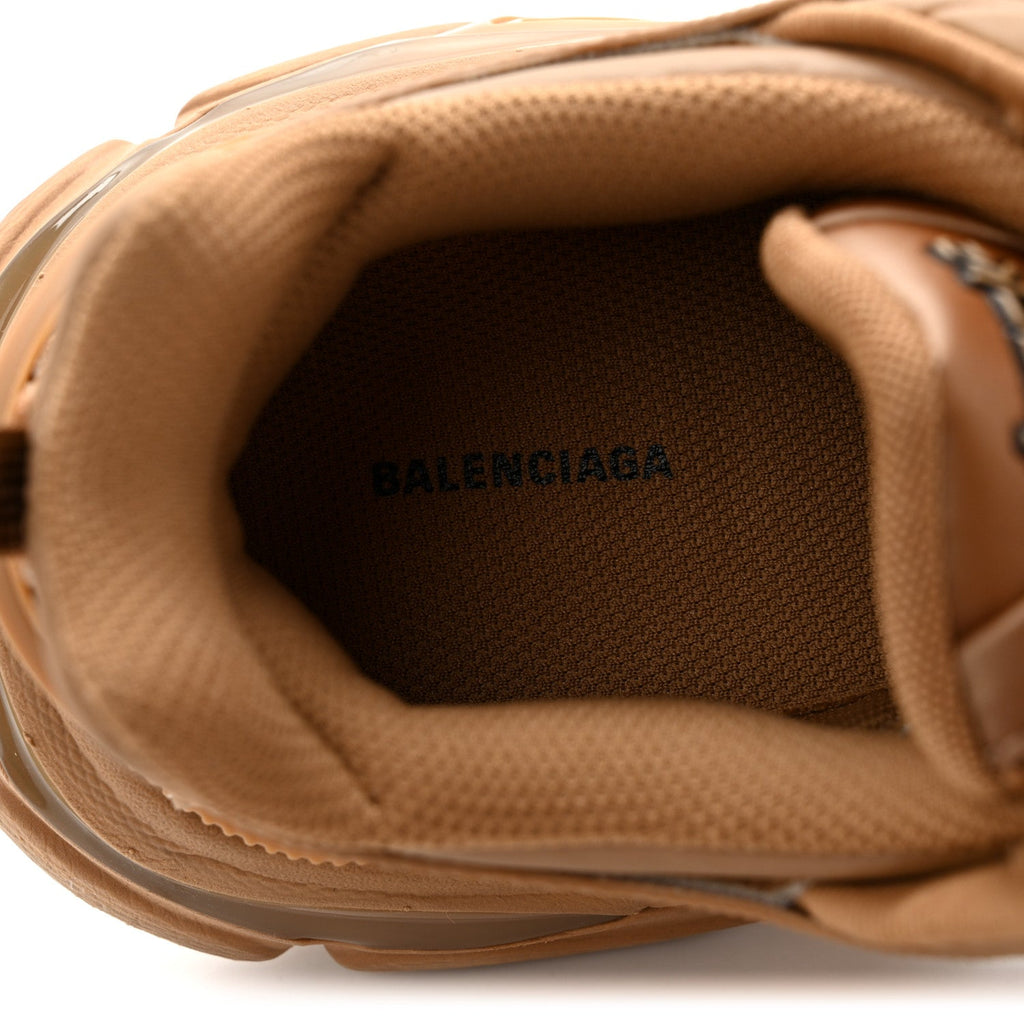 Balenciaga Rubber Mesh Women's Track.2 Open Sneakers 40 Light Brown