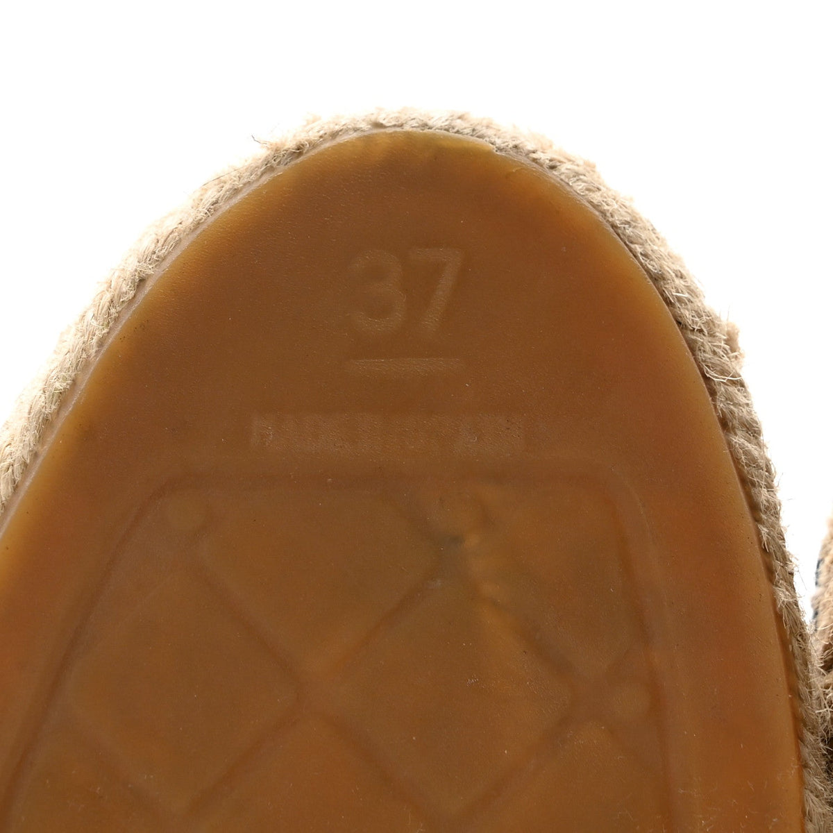 Chanel Lambskin Women's CC Espadrilles 37 Blue