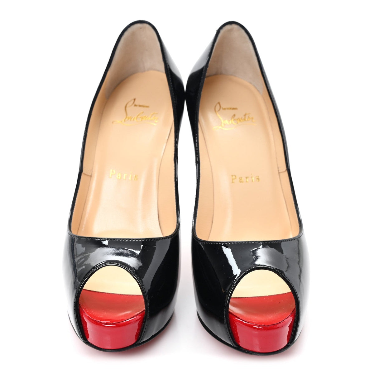 Christian Louboutin Patent Women's New Very Prive 120mm Pumps 35.5 Black