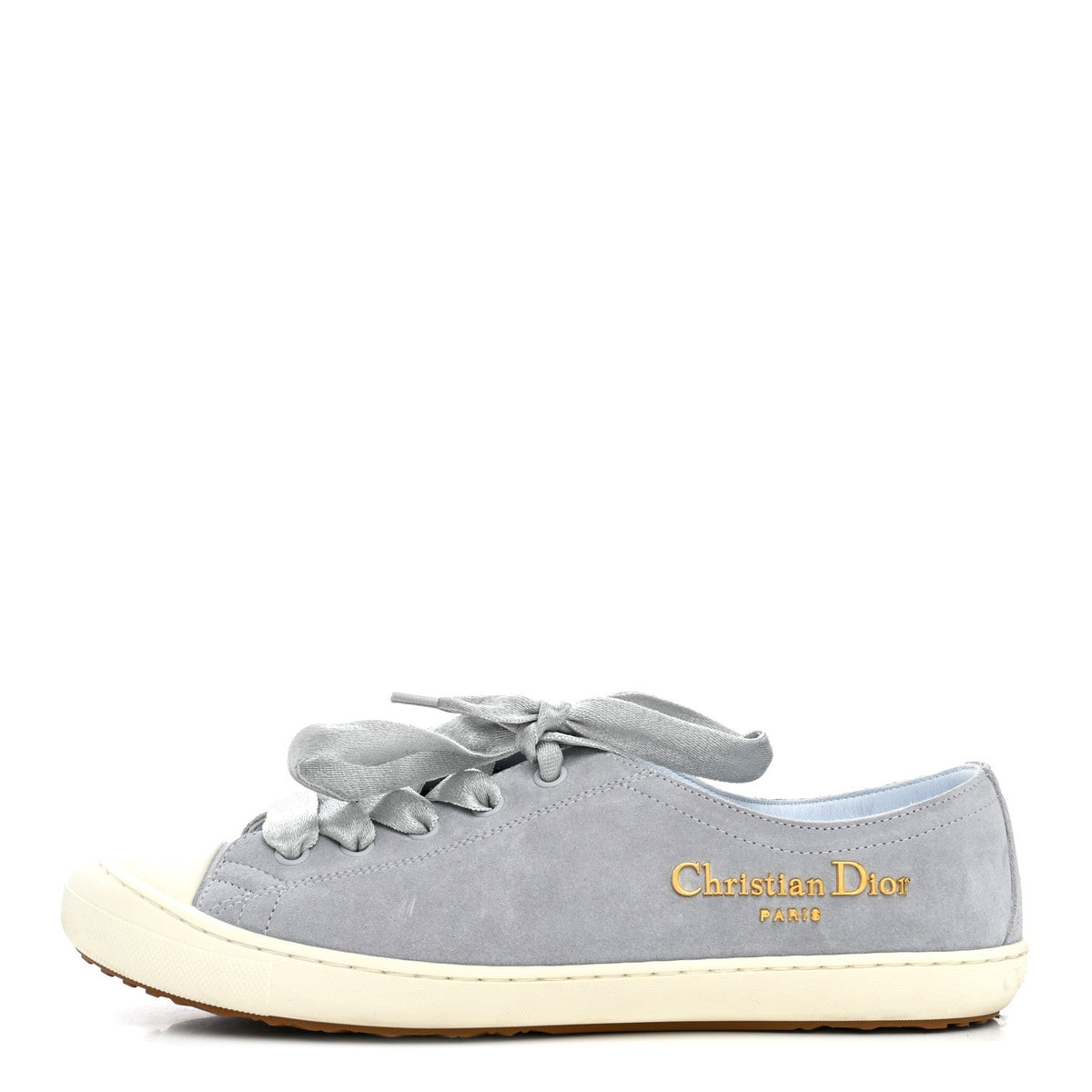 Christian Dior Suede Calfskin Women's Dior Star Low Top Sneakers 38 Blue