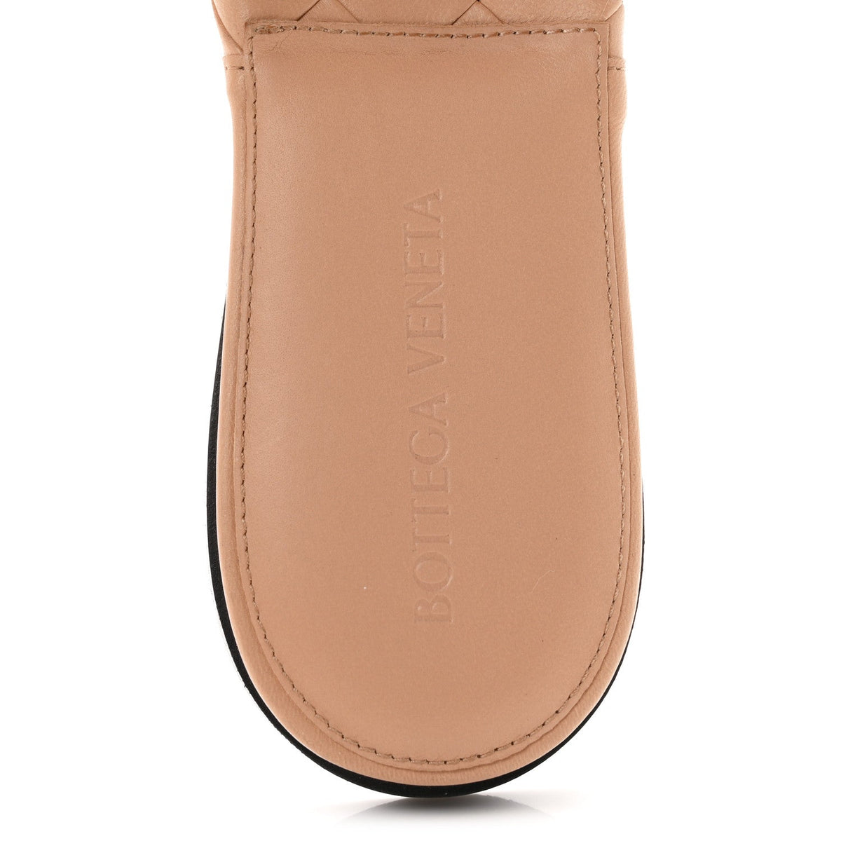 Bottega Veneta Nappa Maxi Intrecciato Lido Women's Flat Sandals Tan