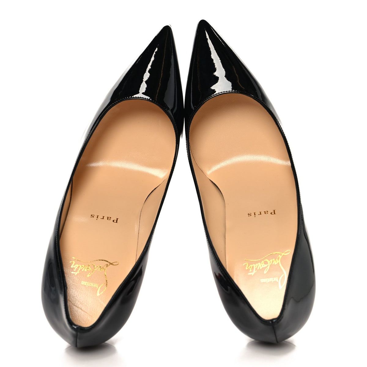 Christian Louboutin Patent Women's So Kate 100 Pumps 38 Black