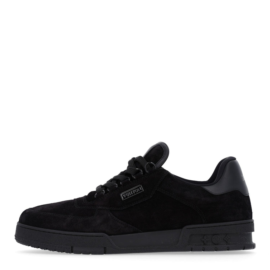 Louis Vuitton Suede Men's Uniform Sneakers 9.5 Black