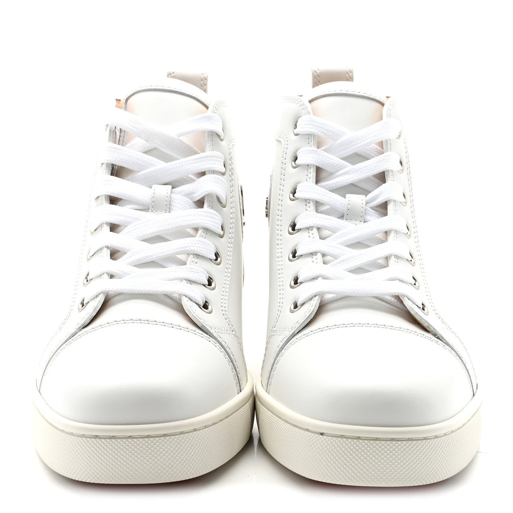 Christian Louboutin Calfskin Men's Louis Flat Sneakers 39 White