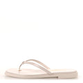 Chanel Goatskin CC Times Square Women's Thong Sandals White