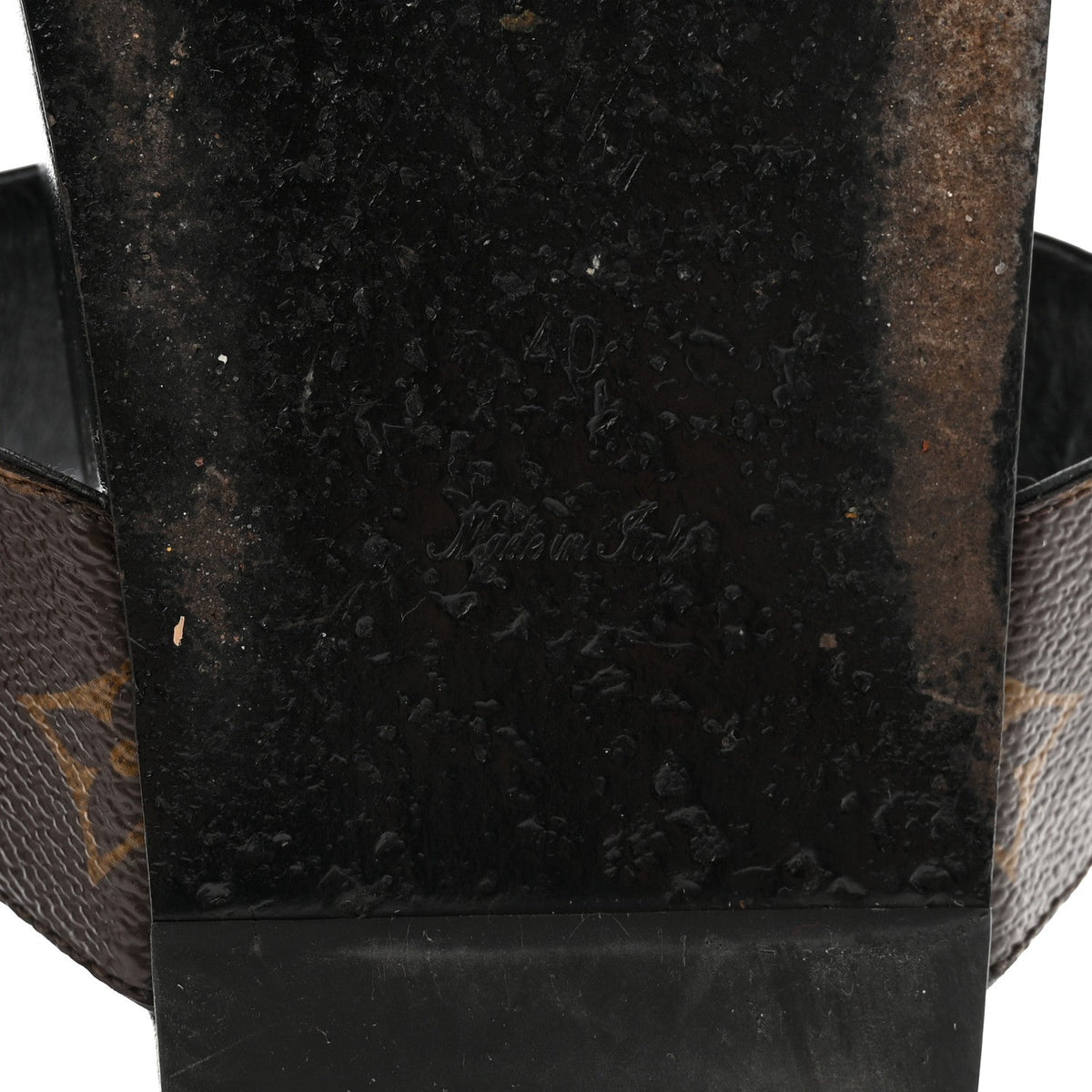 Louis Vuitton Canvas Women's Bom Dia Mule Sandals 40 Black