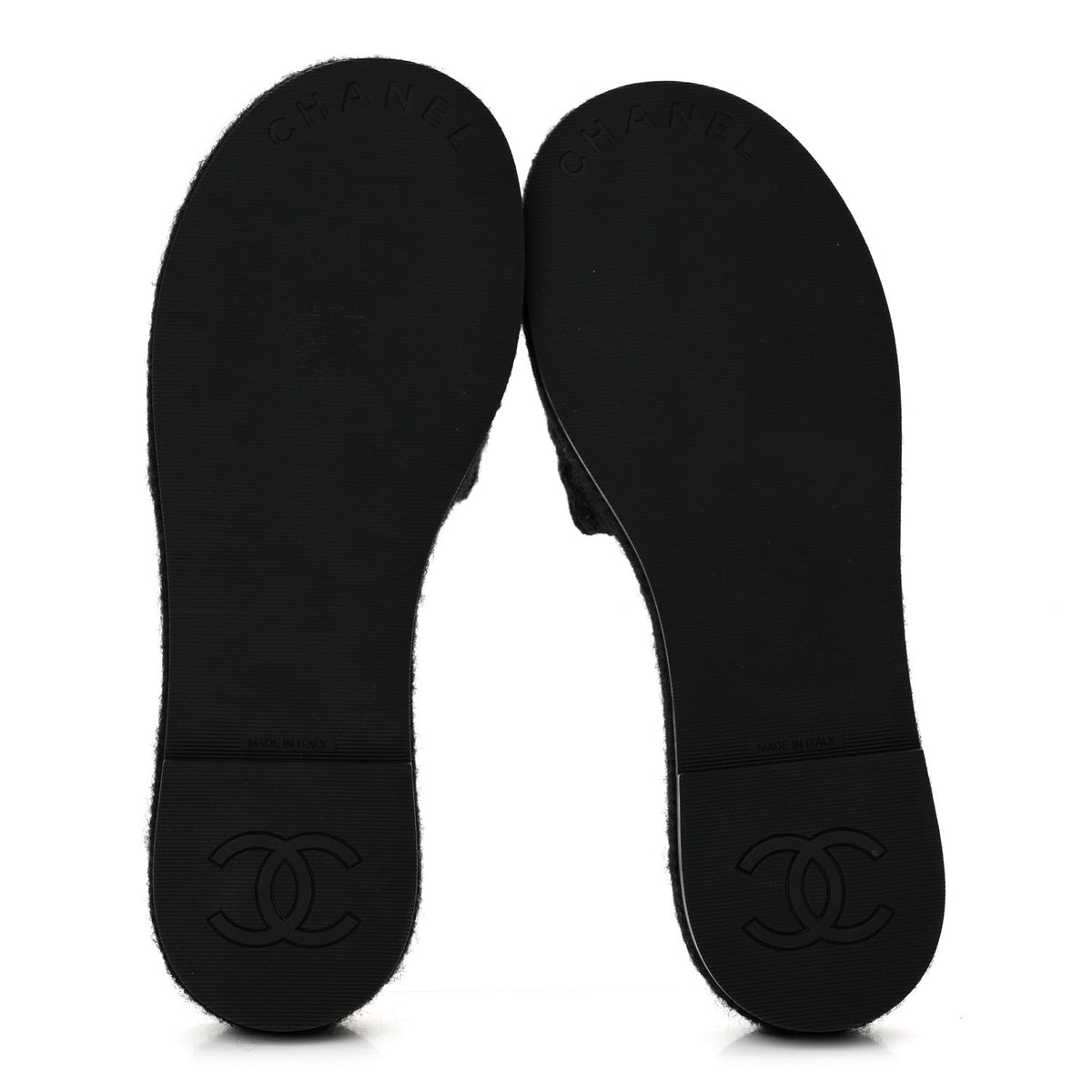 Chanel Wool Alpaca Chain CC Women's Shoes