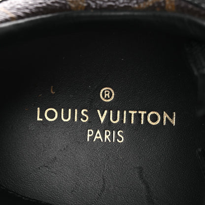 Louis Vuitton Suede Women's Monogram Run Away Sneakers 36.5 Black