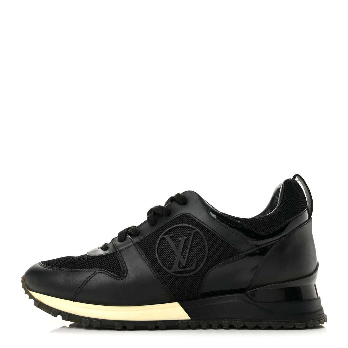 Louis Vuitton Calfskin Women's Run Away Sneakers 36 Black
