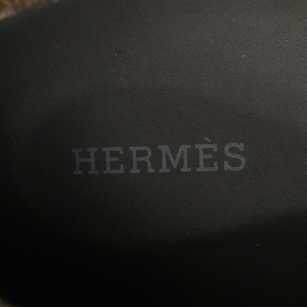 Hermes Suede Calfskin Men's Lazy Loafers 42 Ecorce