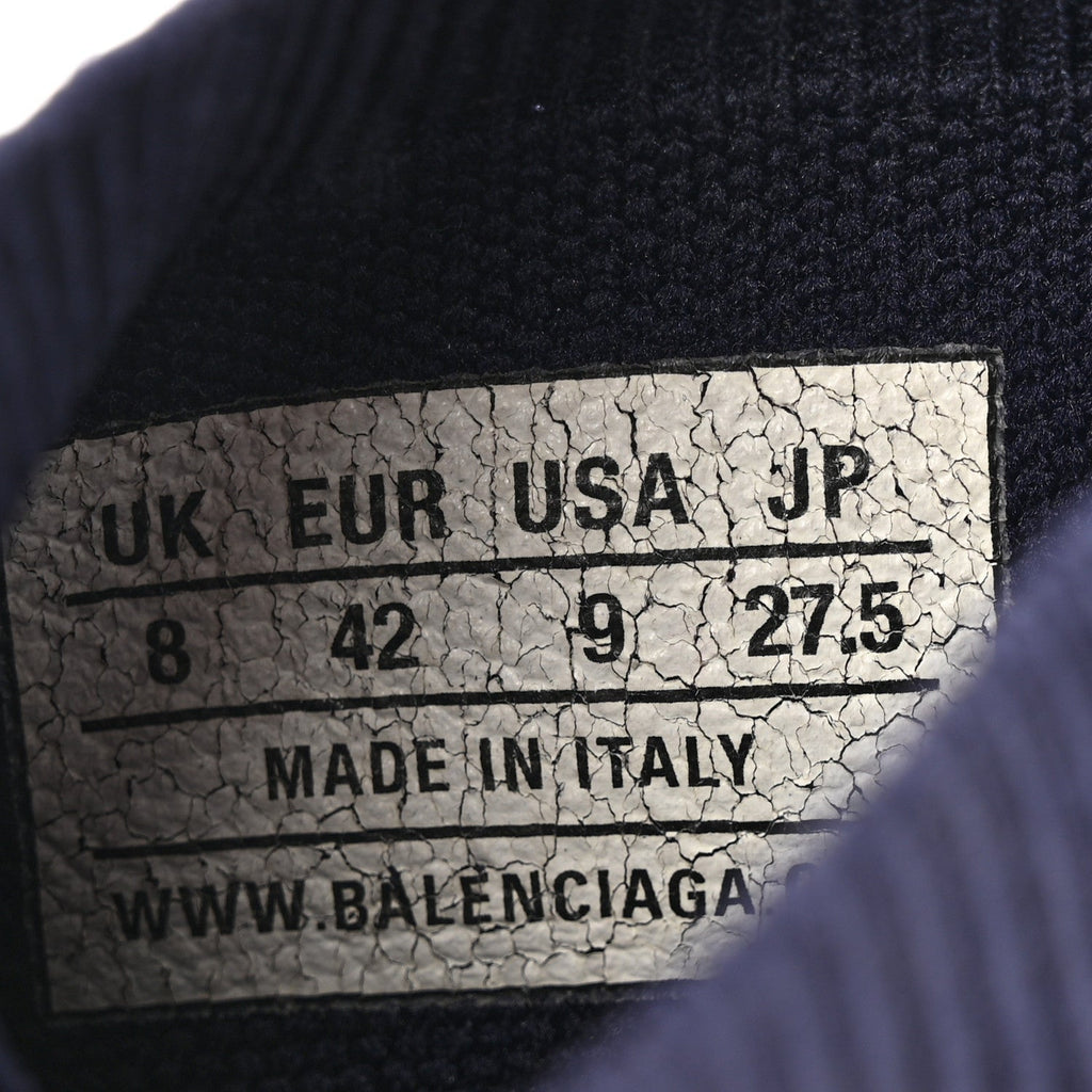 Balenciaga Neoprene Knit Men's Speed Sneakers 42 Bleu Marine