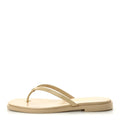 Chanel Goatskin CC Times Square Women's Thong Sandals Beige